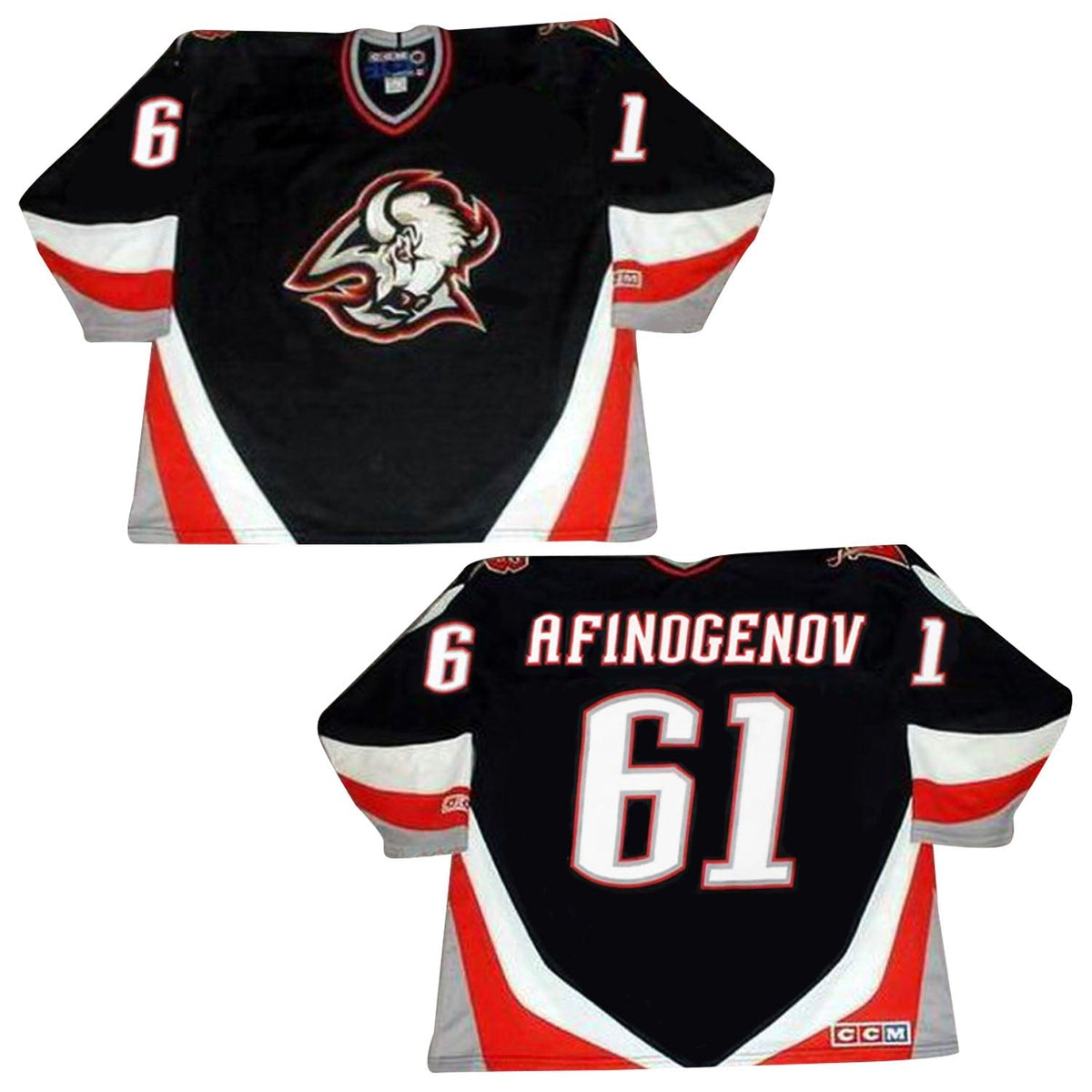 Maxim Afinogenov Buffalo Sabres 61 Jersey product image 2, provided for visual reference and product detail review