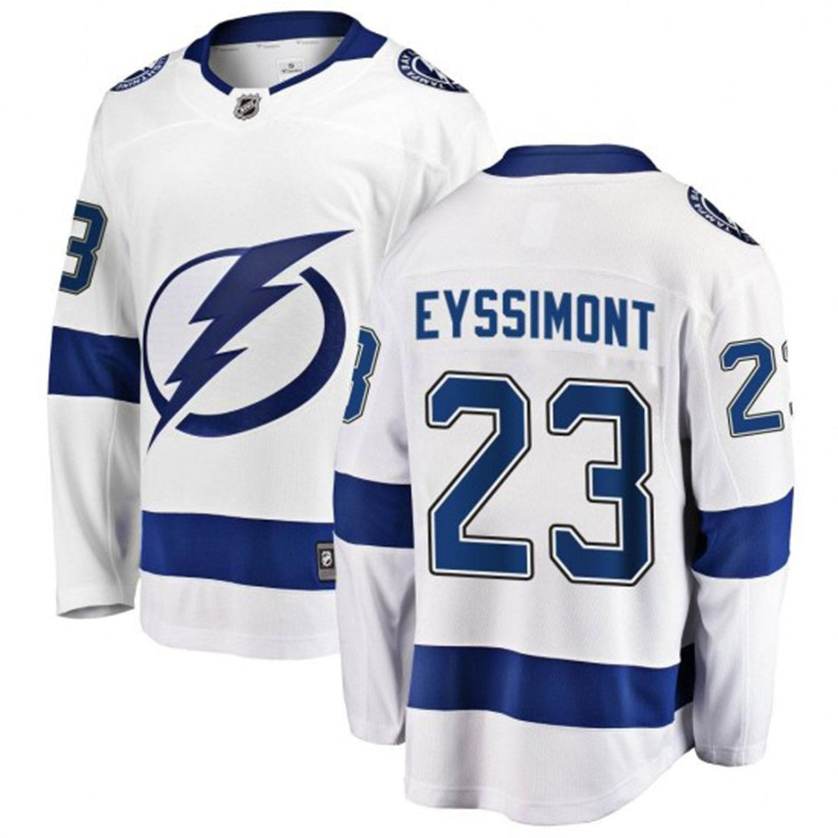 Michael Eyssimont Tampa Bay Lightning 23 Jersey product image 2, provided for visual reference and product detail review