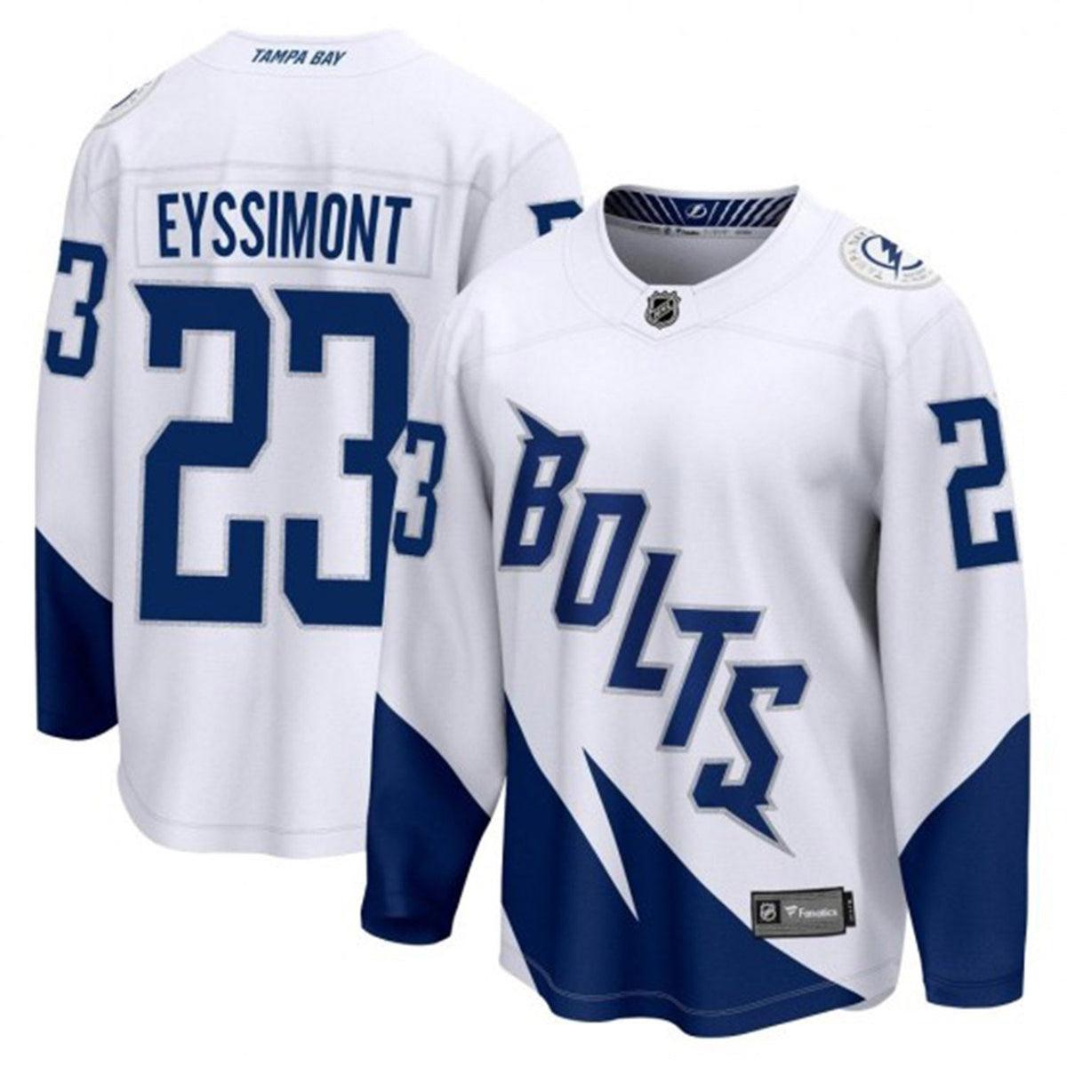 Michael Eyssimont Tampa Bay Lightning 23 Jersey product image 3, provided for visual reference and product detail review