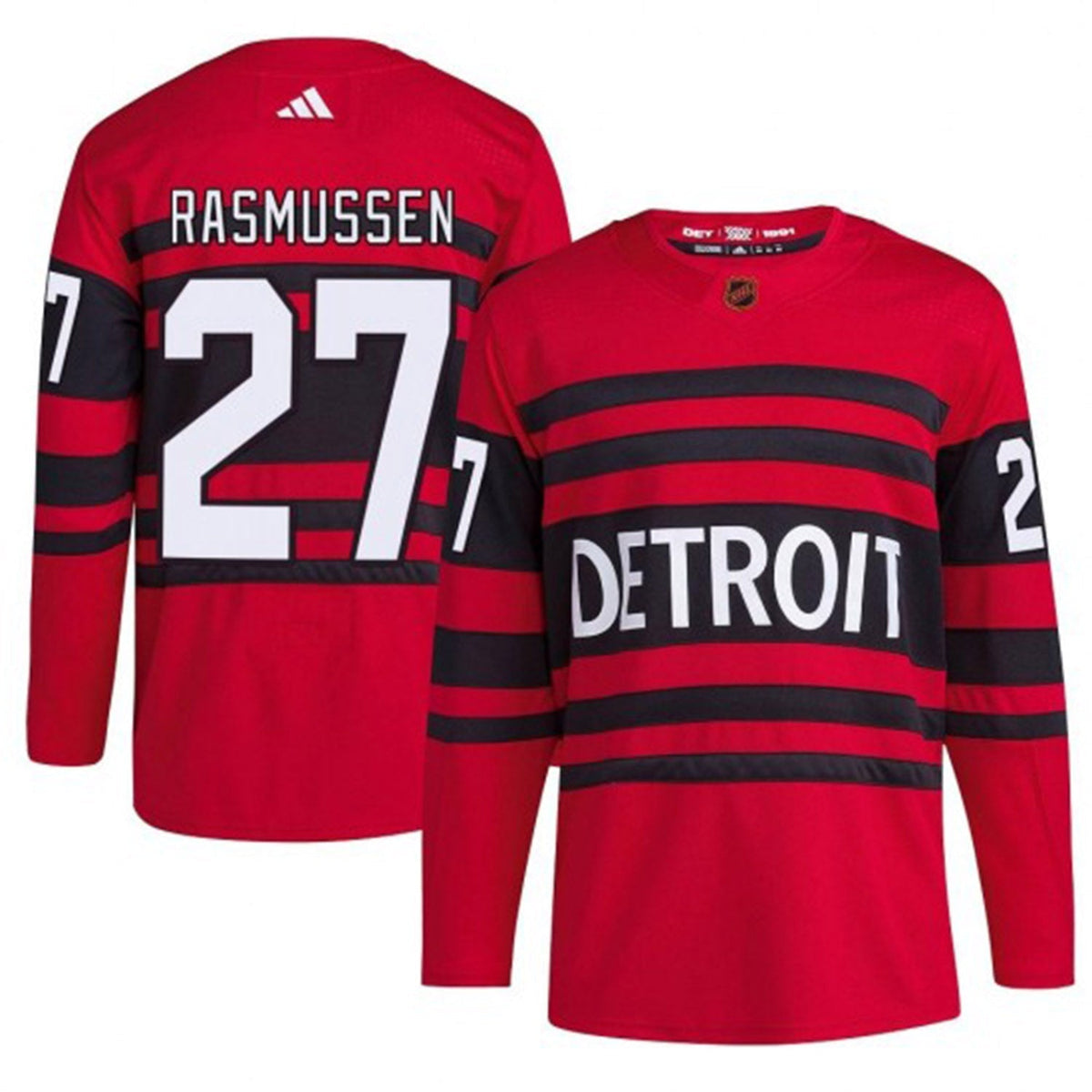 Michael Rasmussen Detroit Red Wings 27 Jersey product image 3, provided for visual reference and product detail review