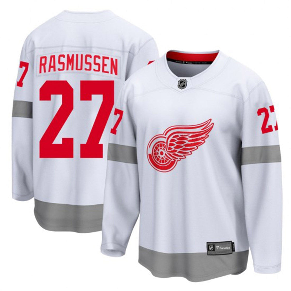 Michael Rasmussen Detroit Red Wings 27 Jersey product image 4, provided for visual reference and product detail review