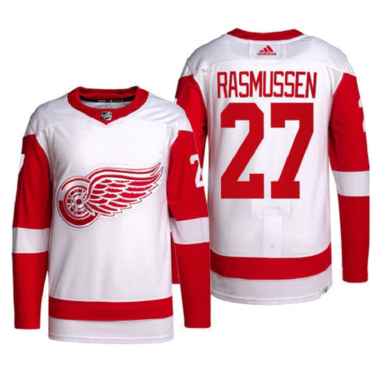 Michael Rasmussen Detroit Red Wings 27 Jersey product image 2, provided for visual reference and product detail review