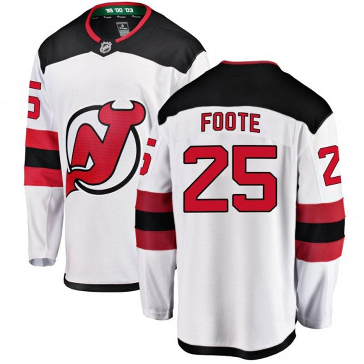 Nolan Foote New Jersey Devils 25 Jersey product image 2, provided for visual reference and product detail review