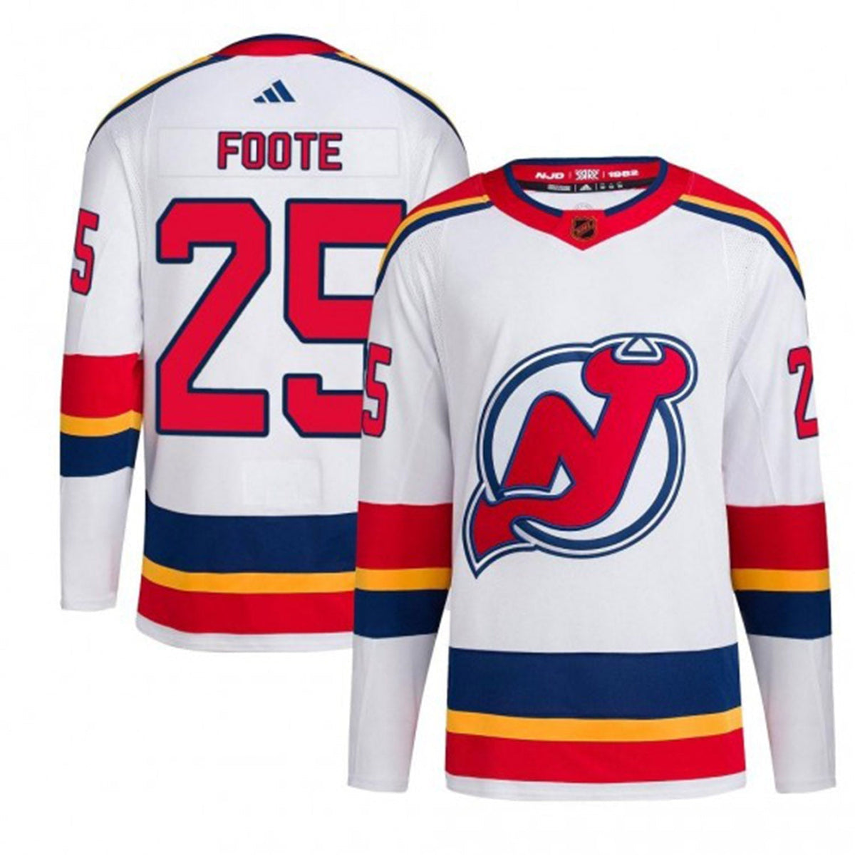 Nolan Foote New Jersey Devils 25 Jersey product image 4, provided for visual reference and product detail review