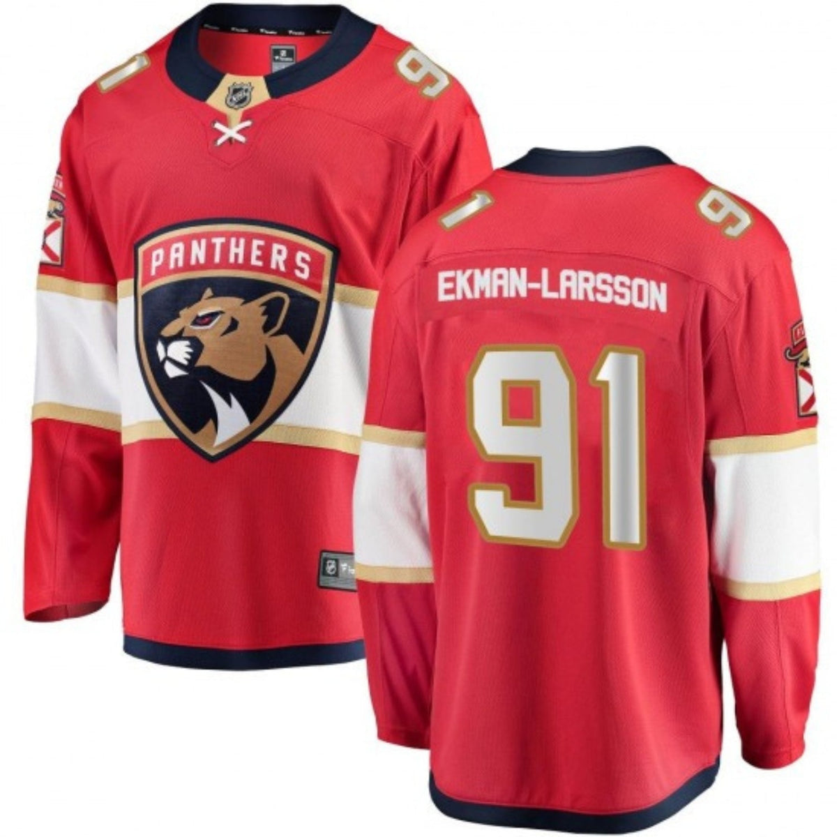 Oliver Ekman-Larsson Florida Panthers 91 Jersey product image 1, provided for visual reference and product detail review