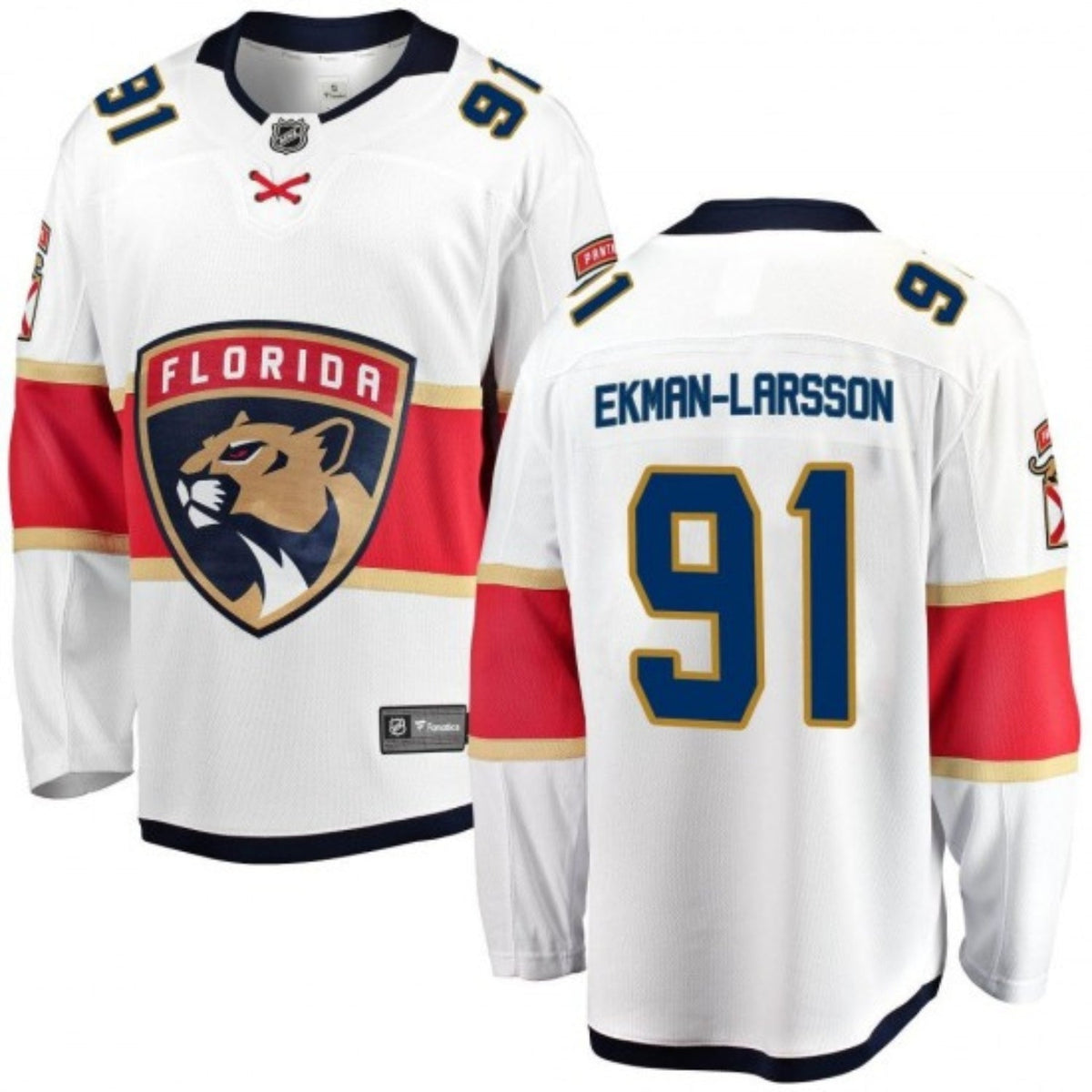 Oliver Ekman-Larsson Florida Panthers 91 Jersey product image 2, provided for visual reference and product detail review