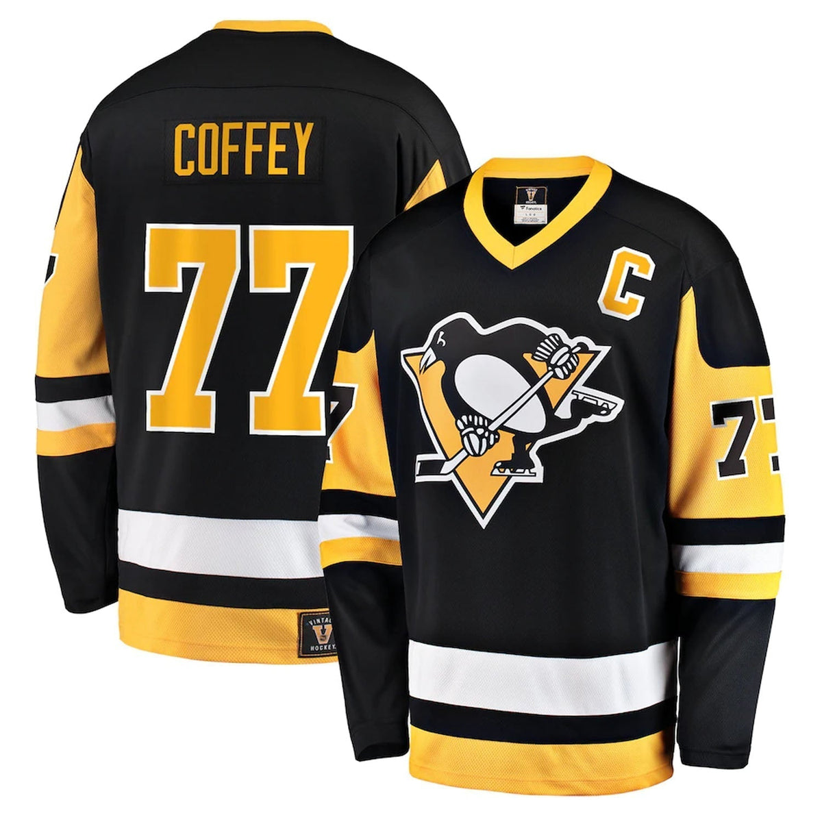 Paul Coffey Pittsburgh Penguins 77 Jersey product image 2, provided for visual reference and product detail review