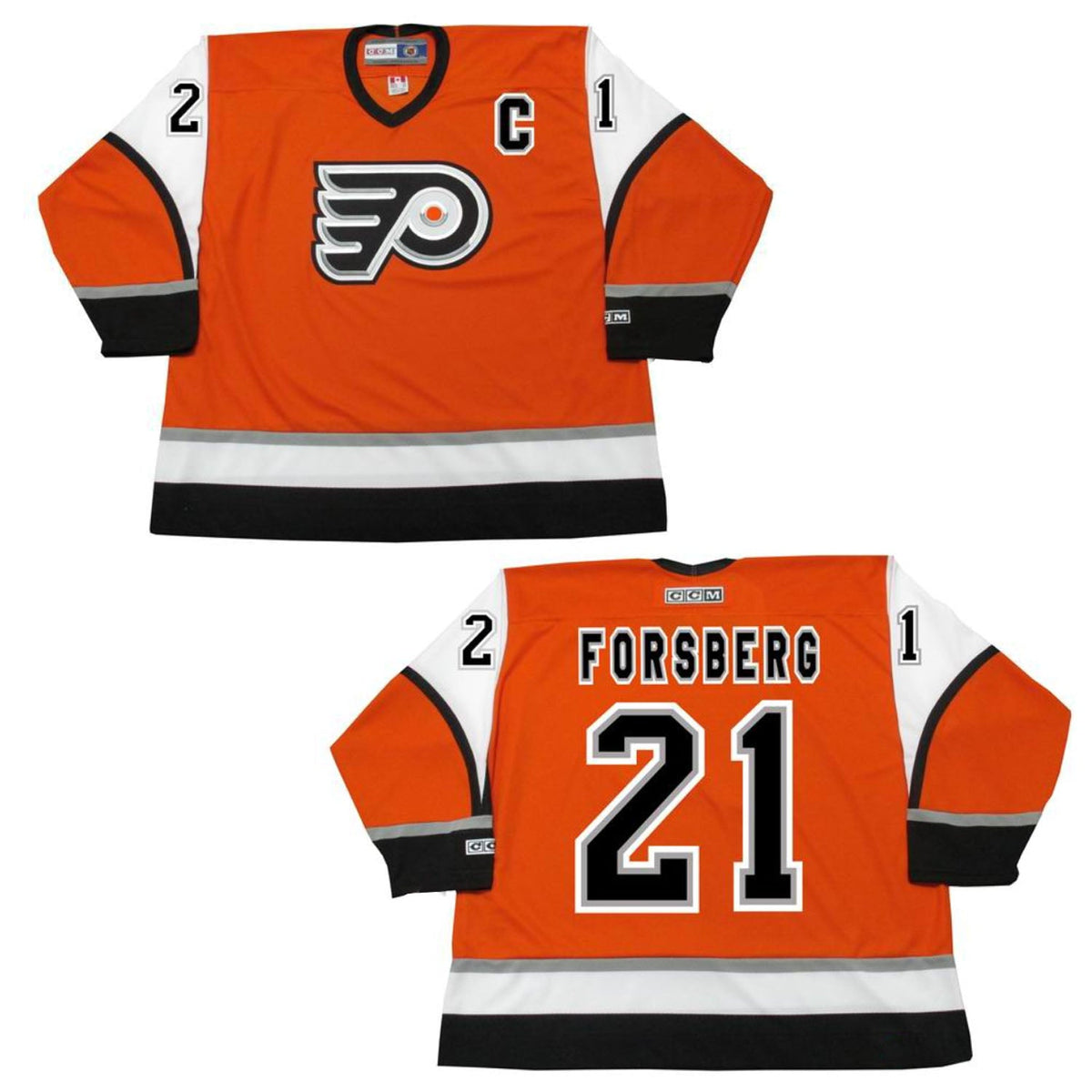 Peter Forsberg Philadelphia Flyers 21 Jersey product image 2, provided for visual reference and product detail review