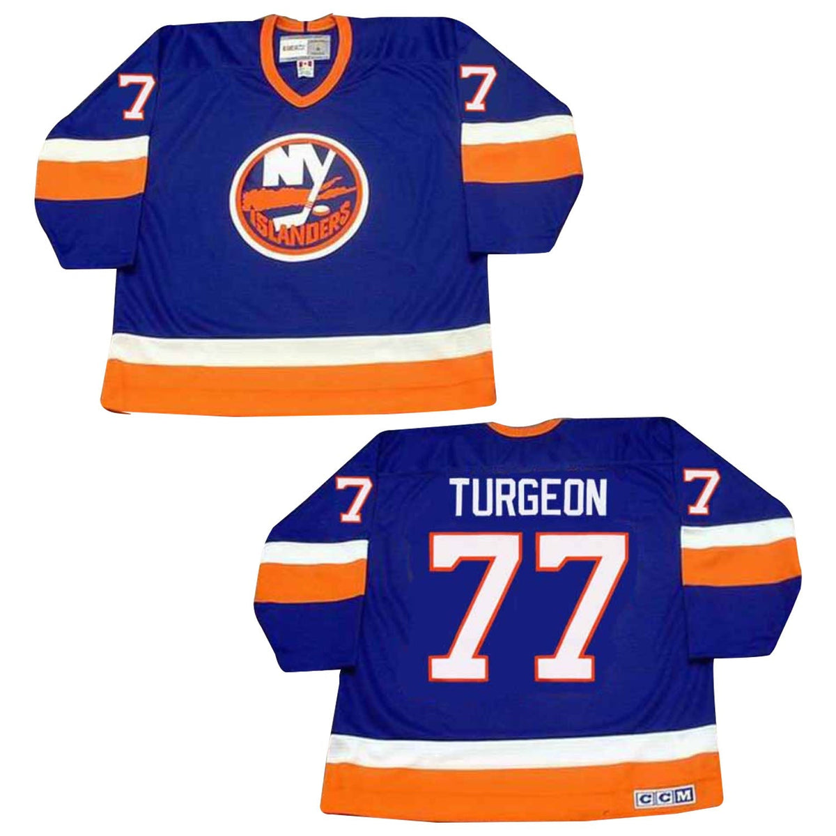 Pierre Turgeon New York Islanders 77 Jersey product image 2, provided for visual reference and product detail review