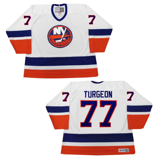 Pierre Turgeon New York Islanders 77 Jersey product image 1, provided for visual reference and product detail review
