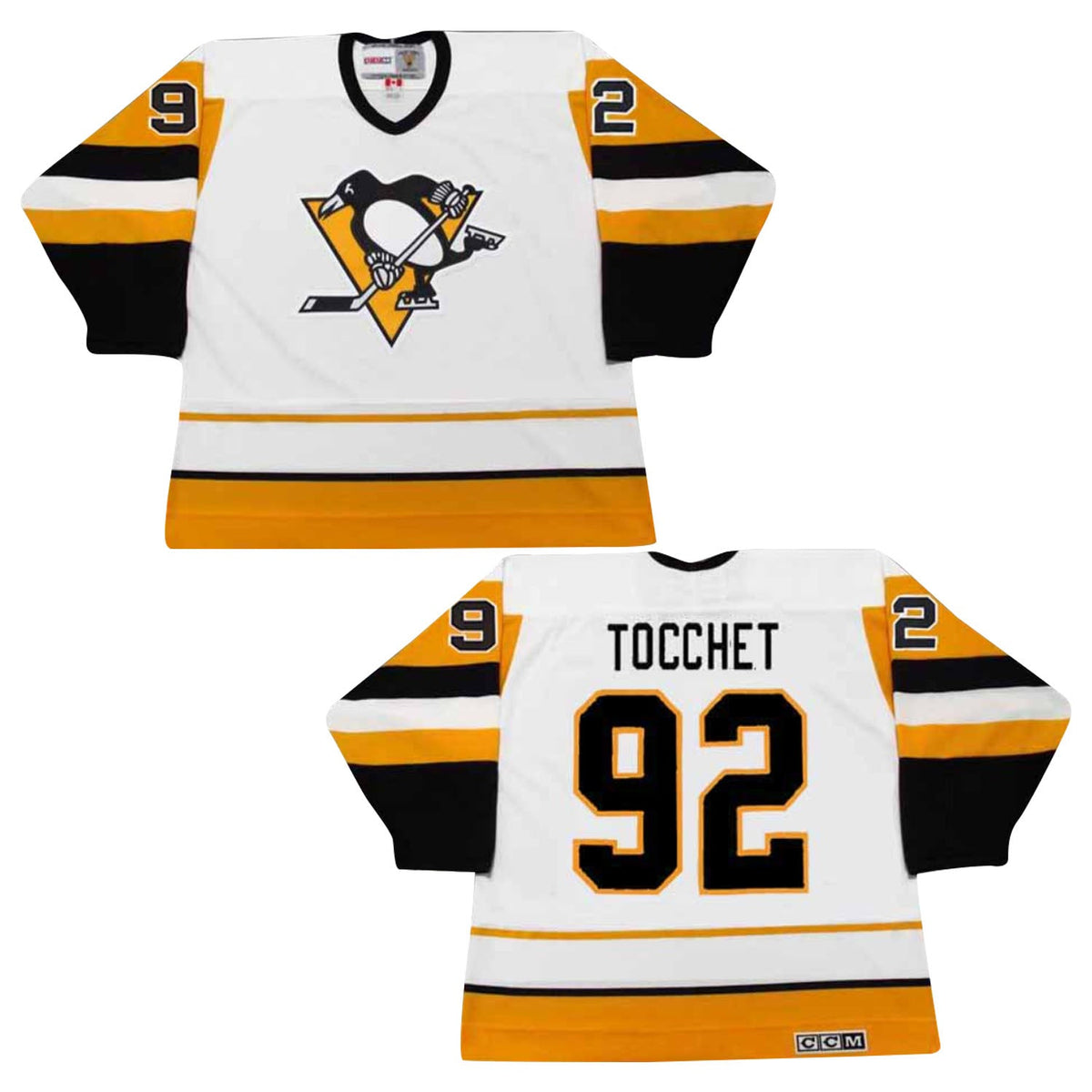 Rick Tocchet Pittsburgh Penguins 92 Jersey product image 1, provided for visual reference and product detail review