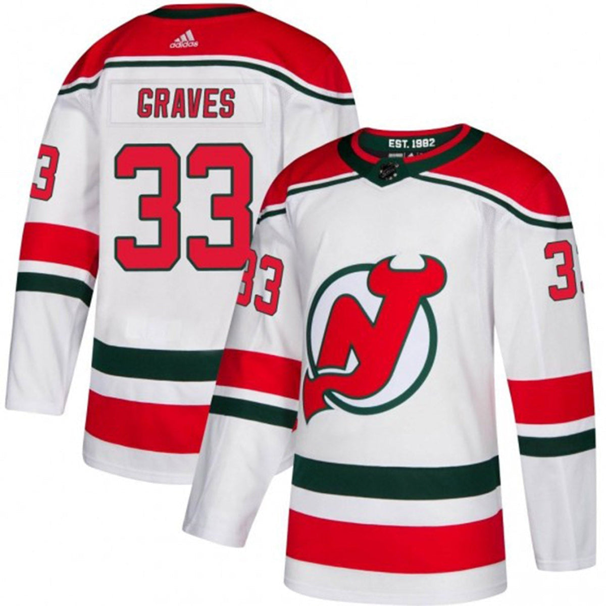 Ryan Graves New Jersey Devils 33 Jersey product image 4, provided for visual reference and product detail review