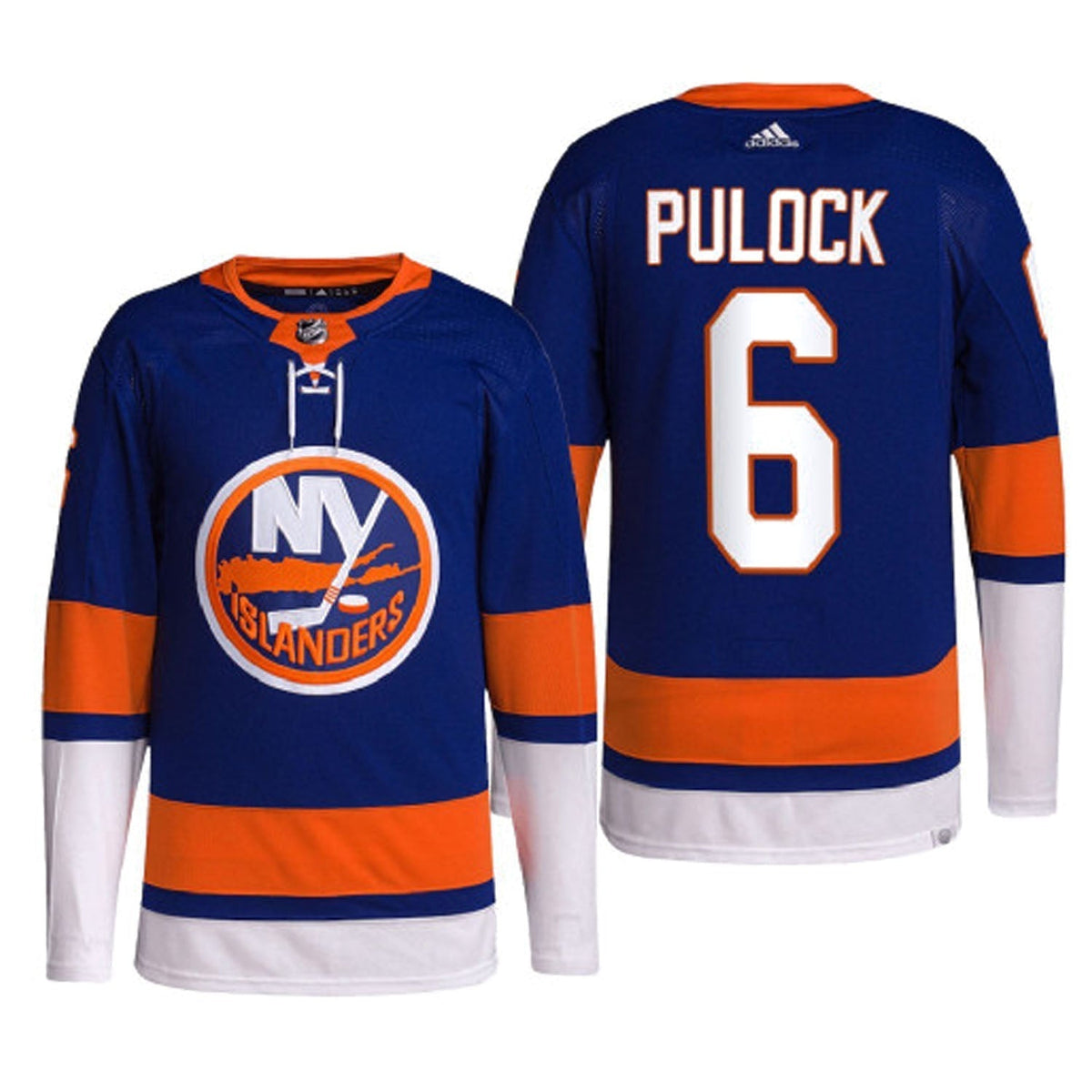 Ryan Pulock New York Islanders 6 Jersey product image 1, provided for visual reference and product detail review