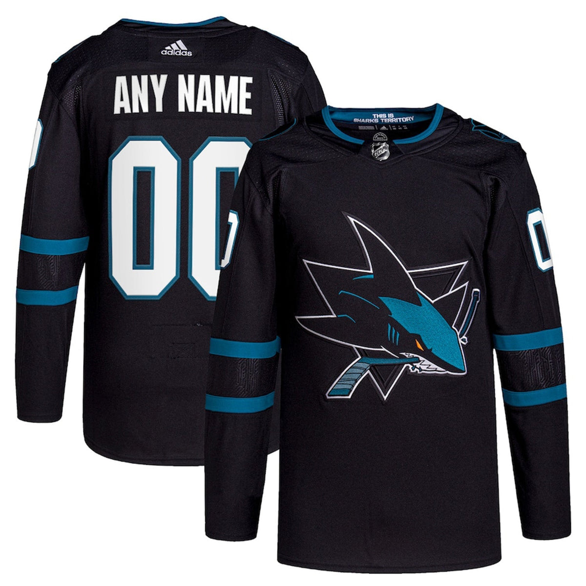 San Jose Sharks Custom Jersey product image 4, provided for visual reference and product detail review