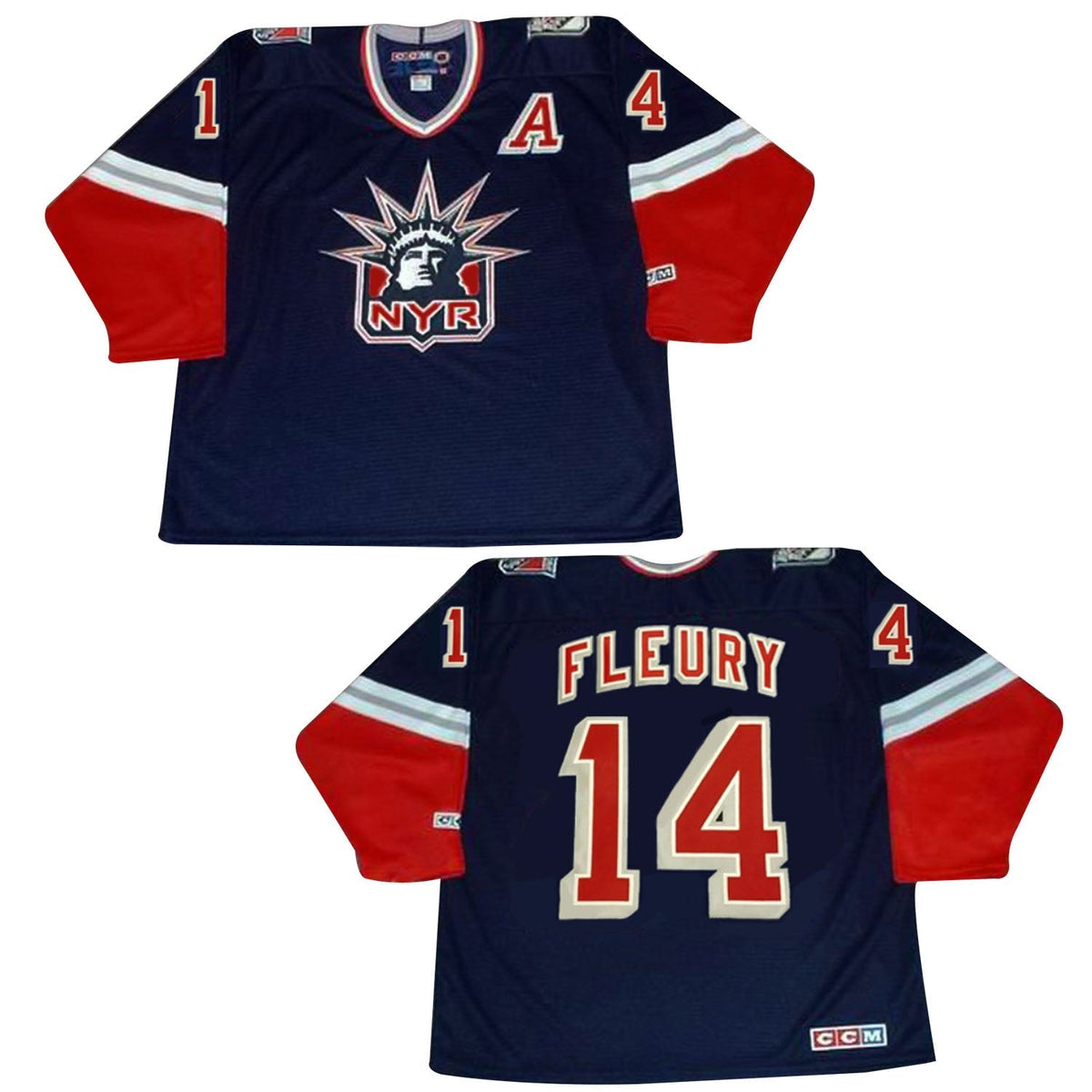 Theoren Fleury New York Rangers 14 Jersey product image 2, provided for visual reference and product detail review
