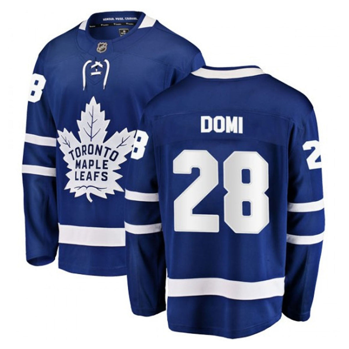 Tie Domi Toronto Maple Leafs 28 Jersey product image 2, provided for visual reference and product detail review