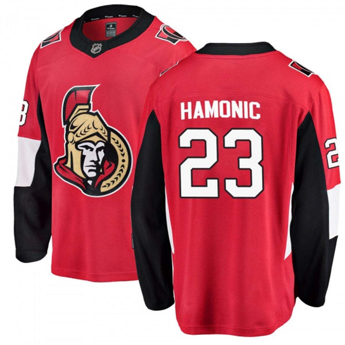 Travis Hamonic Chicago Blackhawks 23 Jersey product image 1, provided for visual reference and product detail review