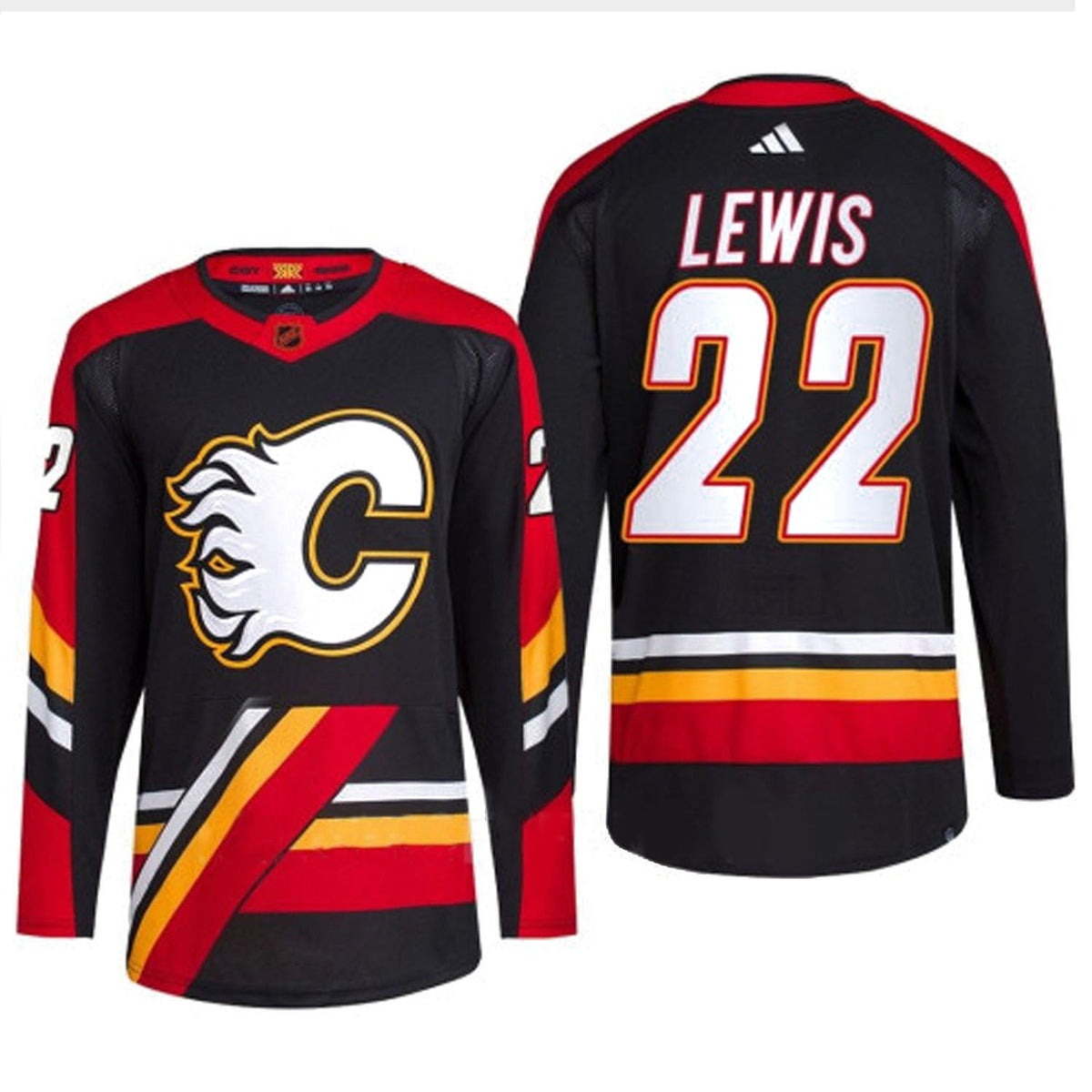 Trevor Lewis Calgary Flames 22 Jersey product image 4, provided for visual reference and product detail review