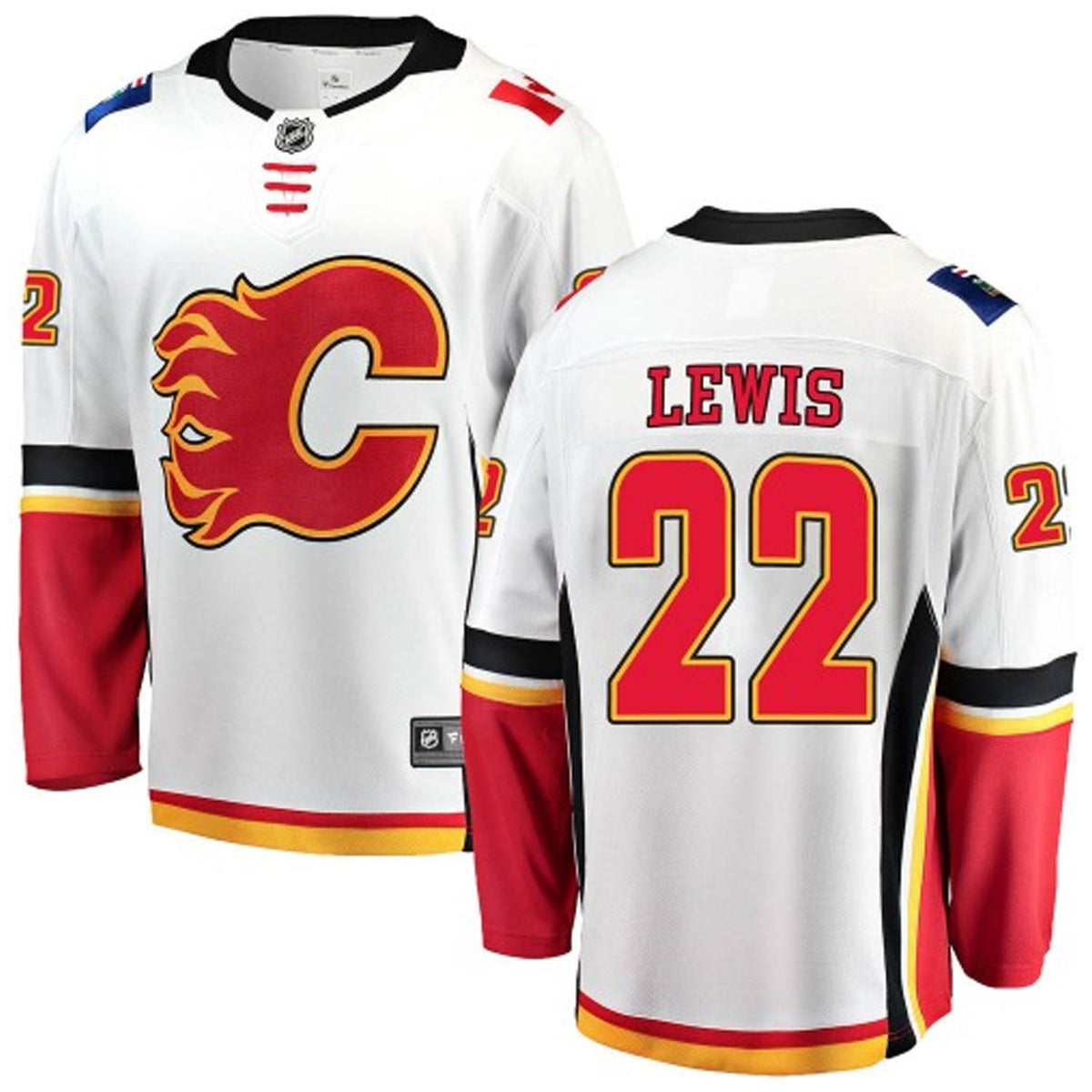 Trevor Lewis Calgary Flames 22 Jersey product image 2, provided for visual reference and product detail review