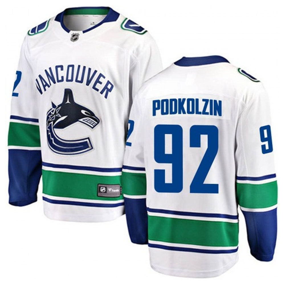 Vasily Podkolzin Vancouver Canucks 92 Jersey product image 2, provided for visual reference and product detail review