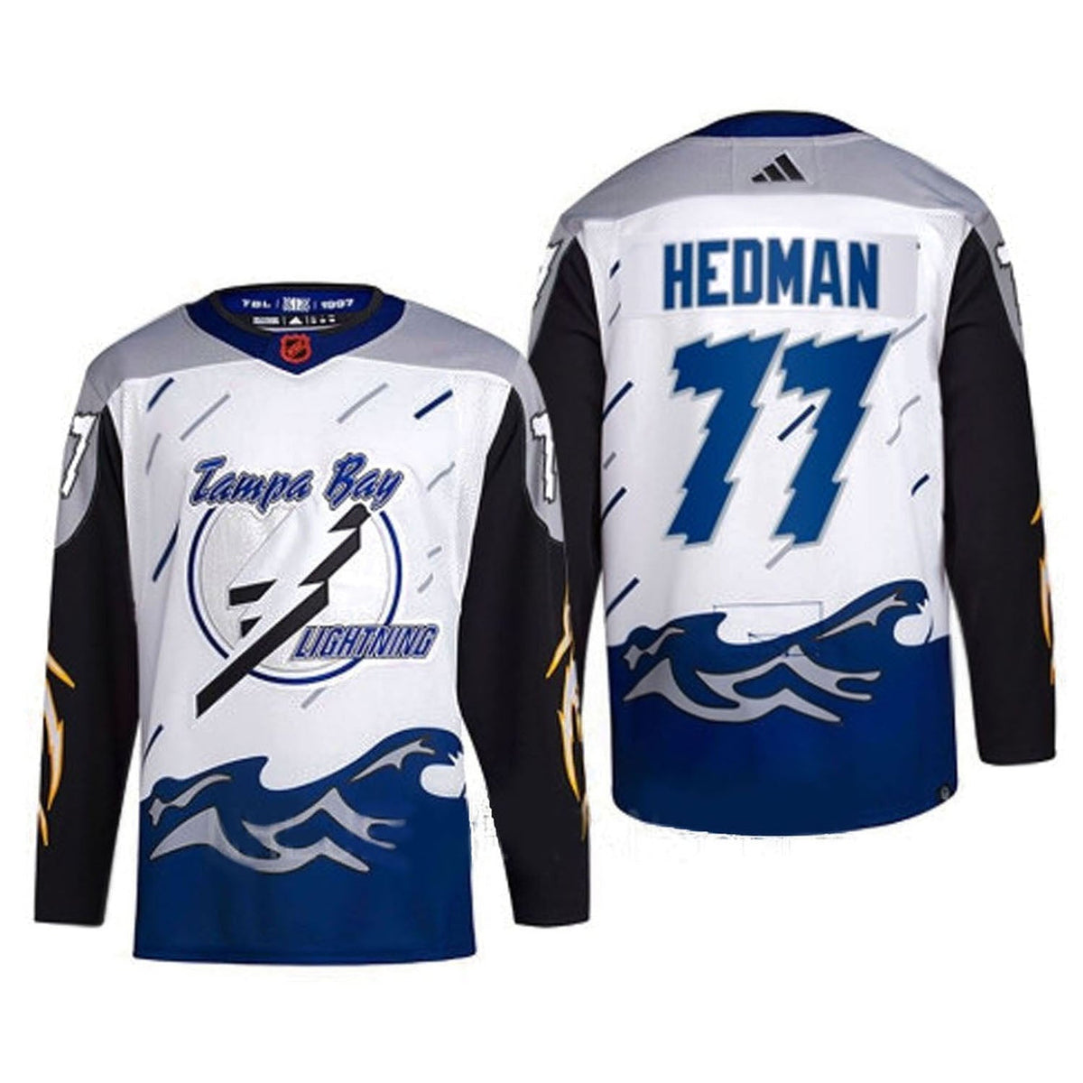 Victor Hedman Tampa Bay Lightning 77 Jersey product image 3, provided for visual reference and product detail review