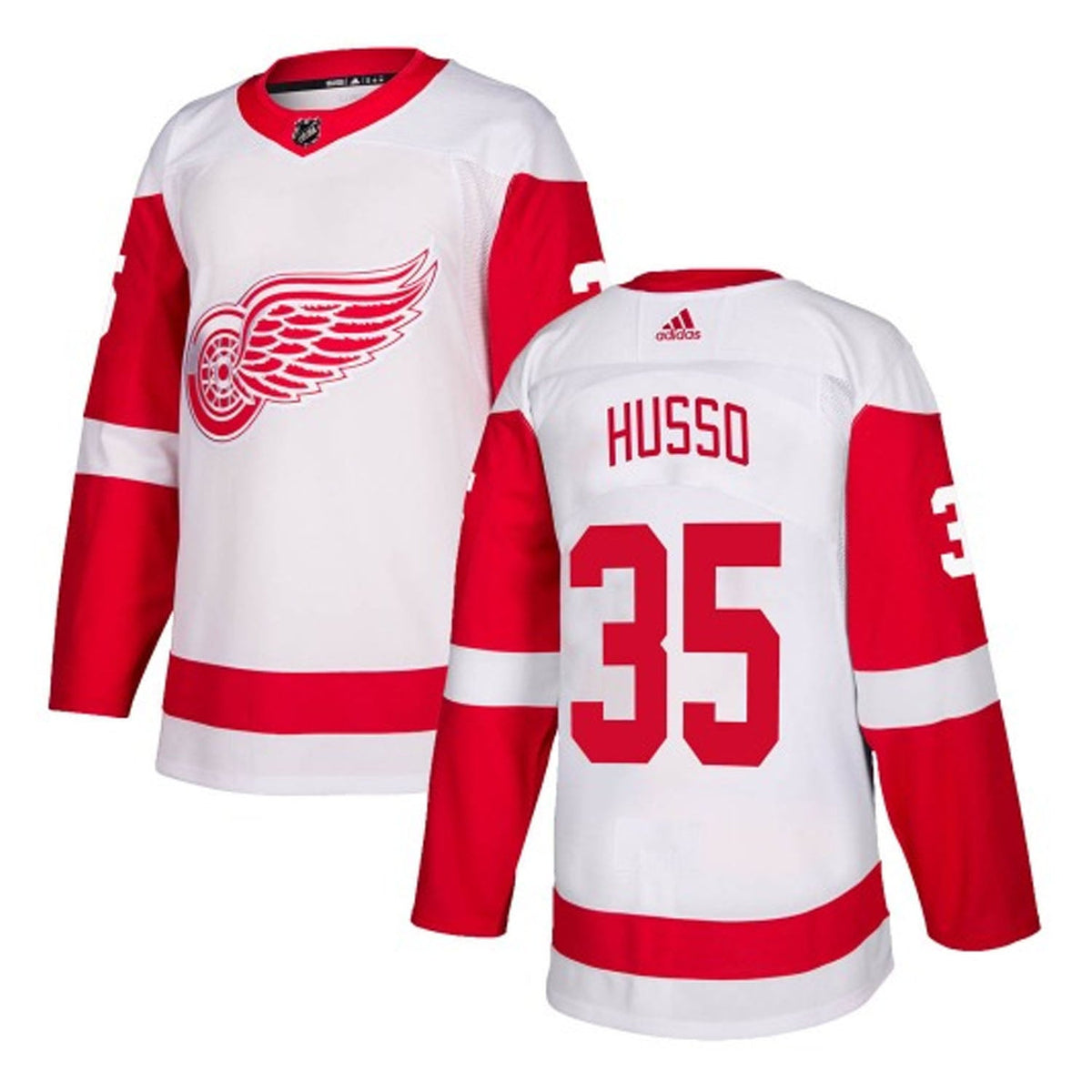 Ville Husso Detroit Red Wings 35 Jersey product image 2, provided for visual reference and product detail review
