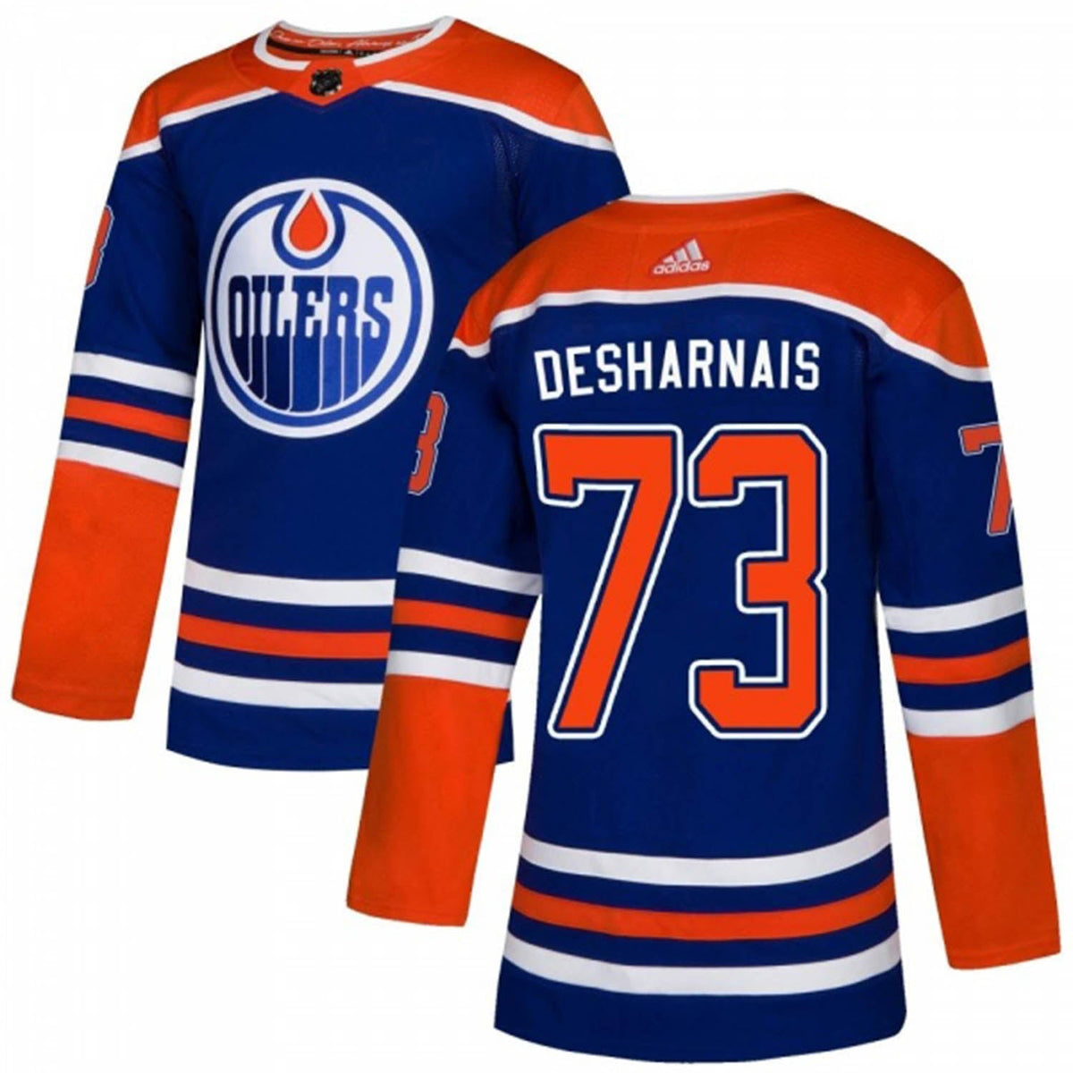 Vincent Desharnais Edmonton Oilers 73 Jersey product image 2, provided for visual reference and product detail review