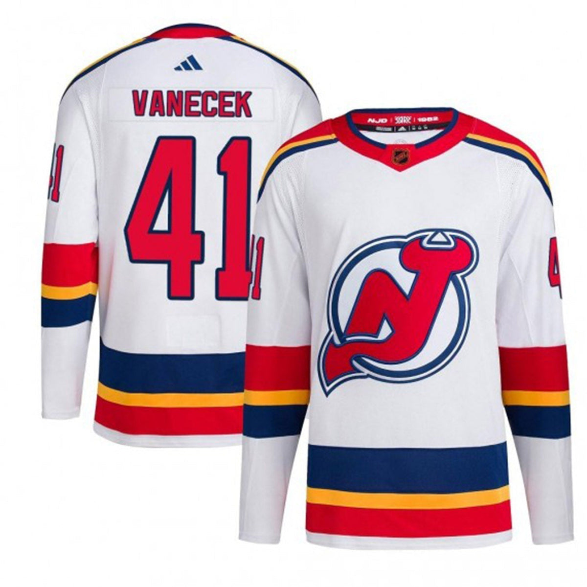 Vitek Vaneek New Jersey Devils 41 Jersey product image 2, provided for visual reference and product detail review