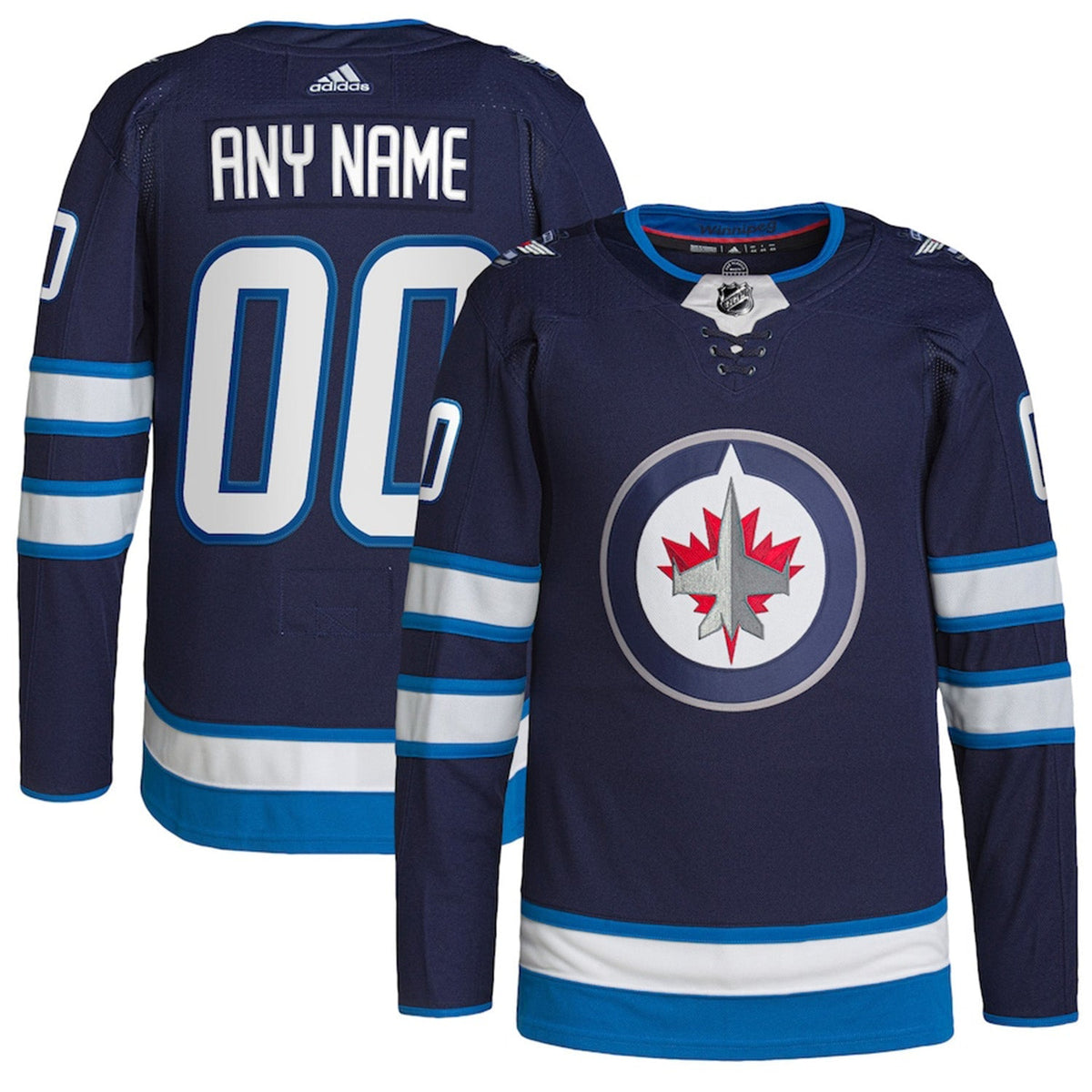 Winnipeg Jets Custom Jersey product image 3, provided for visual reference and product detail review