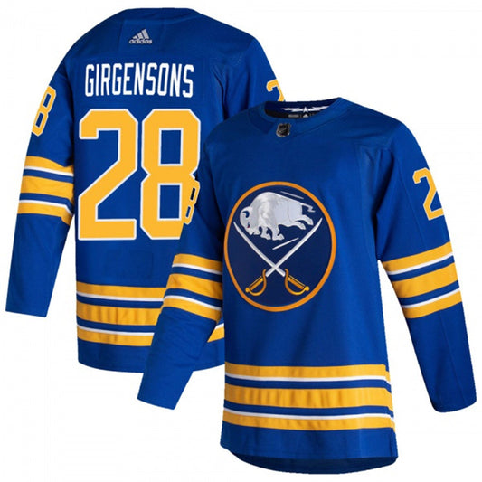 Zemgus Girgensons Buffalo Sabres 28 Jersey product image 1, provided for visual reference and product detail review