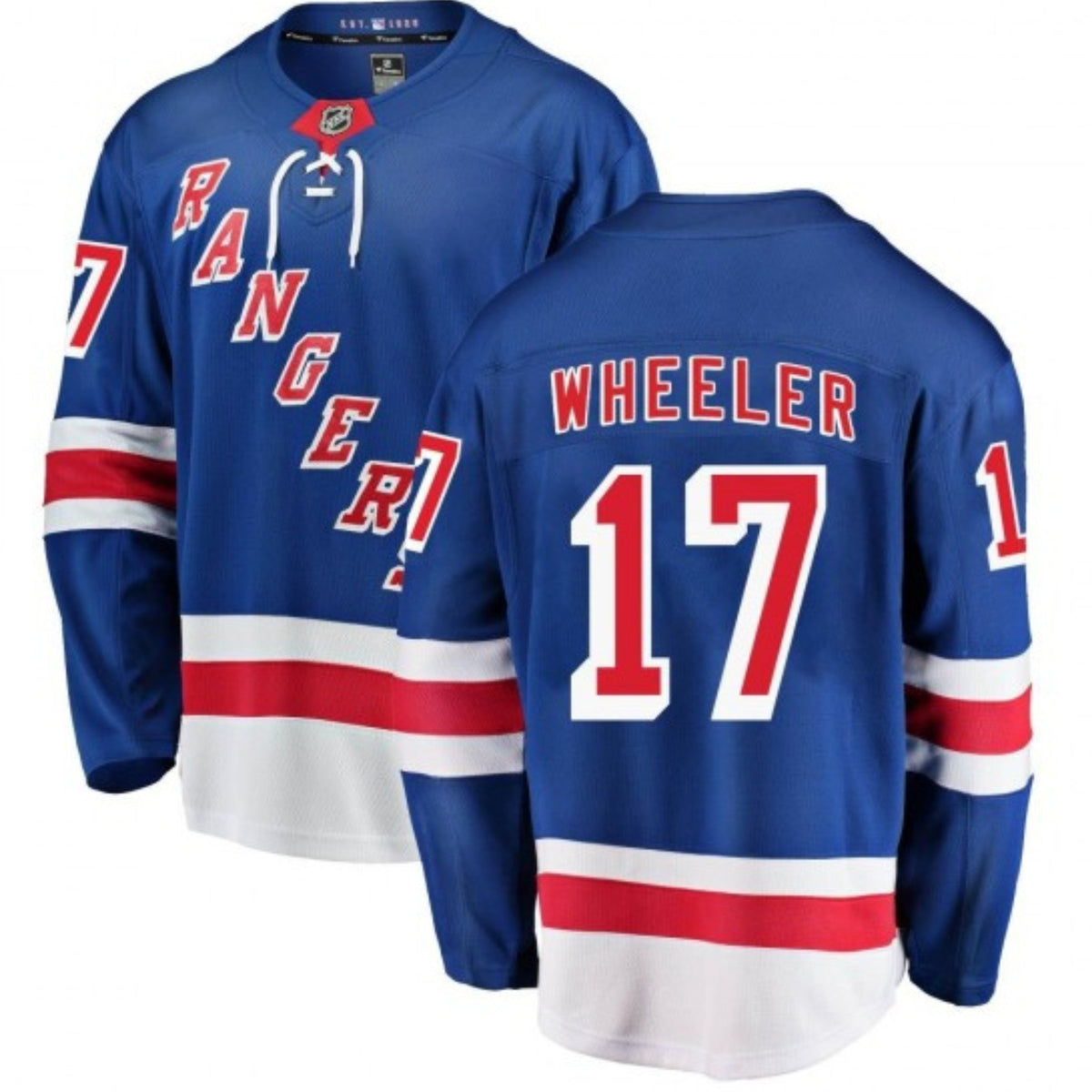 Blake Wheeler New York Rangers 17 Jersey product image 1, provided for visual reference and product detail review