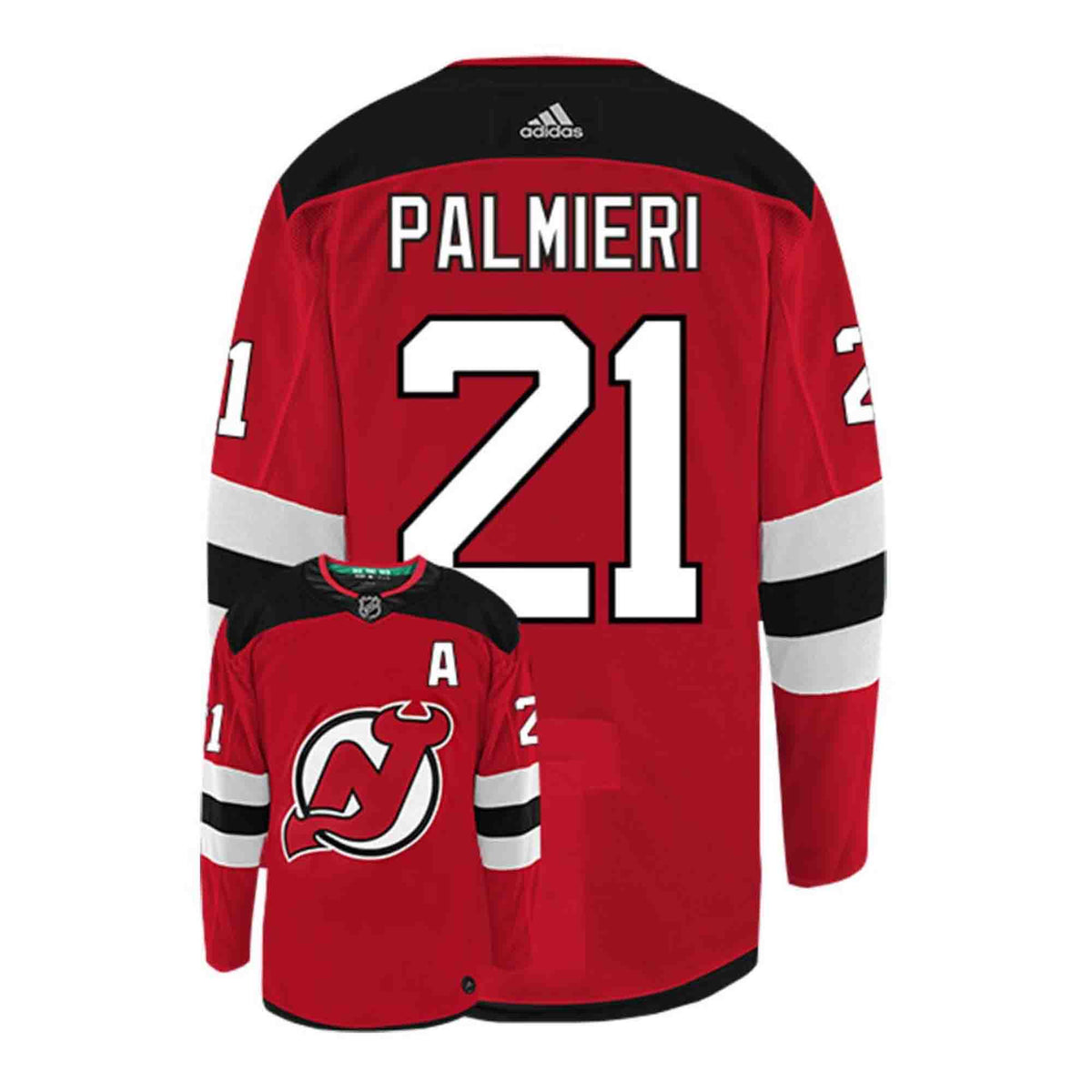 Kyle Palmieri New Jersey Devils 21 Jersey product image 1, provided for visual reference and product detail review