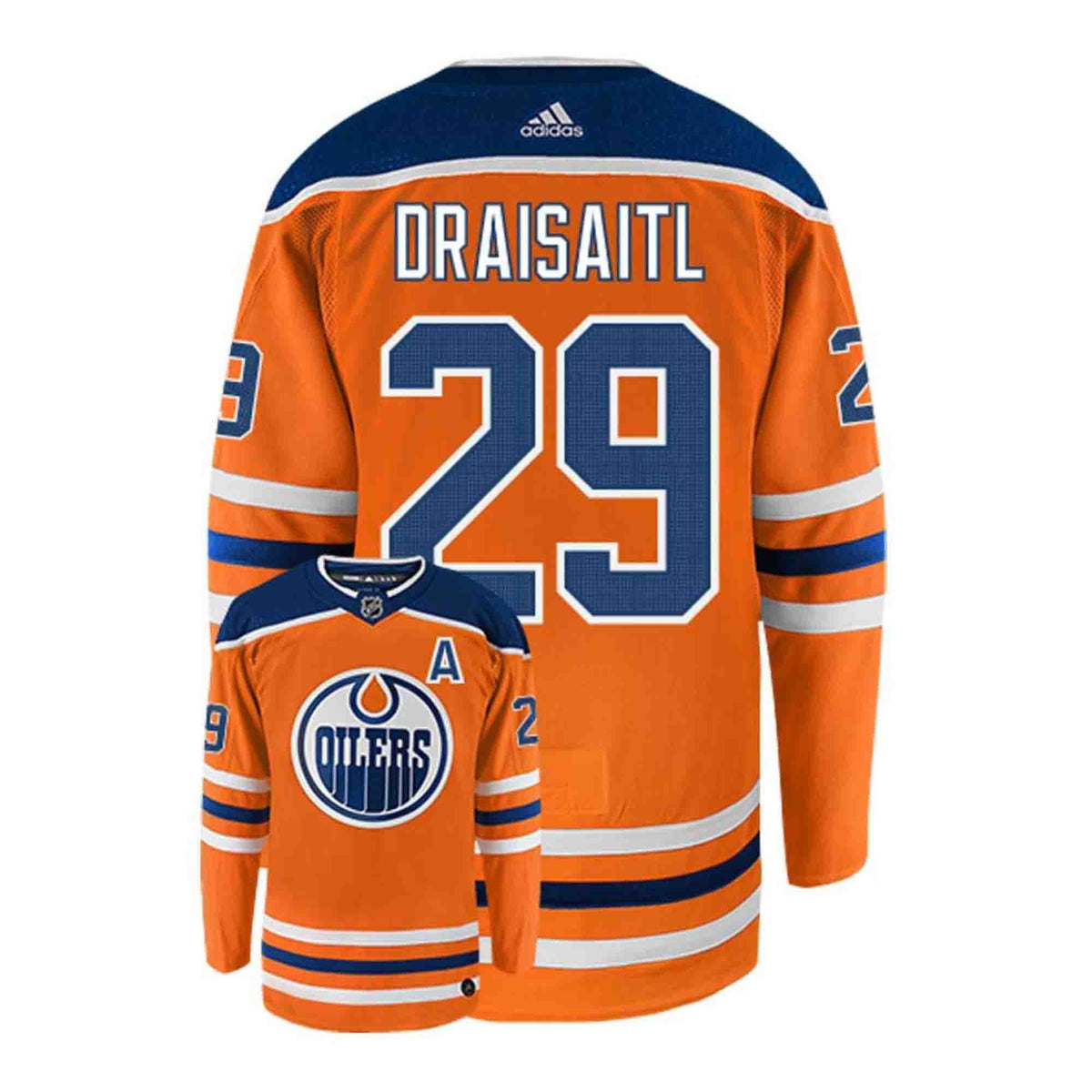 Leon Draisaitl Edmonton Oilers 29 Jersey product image 3, provided for visual reference and product detail review