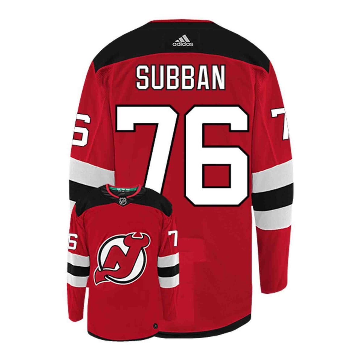 PK Subban New Jersey Devils 76 Jersey product image 1, provided for visual reference and product detail review