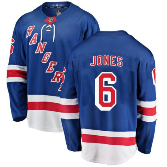 Zac Jones New York Rangers 6 Jersey product image 1, provided for visual reference and product detail review