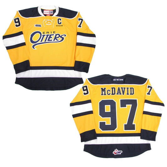 OHL Connor McDavid Erie Otters 97 Jersey product image 1, provided for visual reference and product detail review