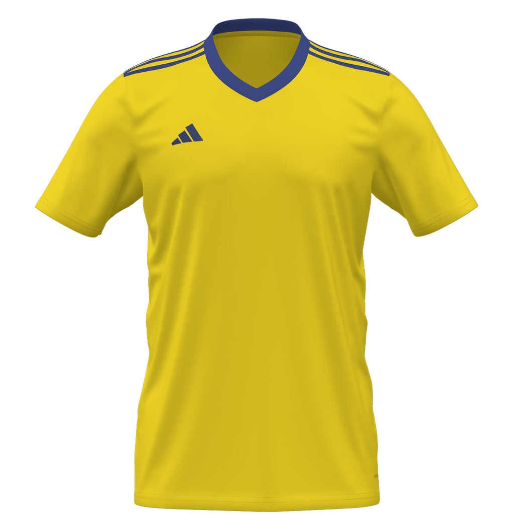 adidas Entrada 22 Custom Jersey (Regent) - Yellow product image 1, provided for visual reference and product detail review