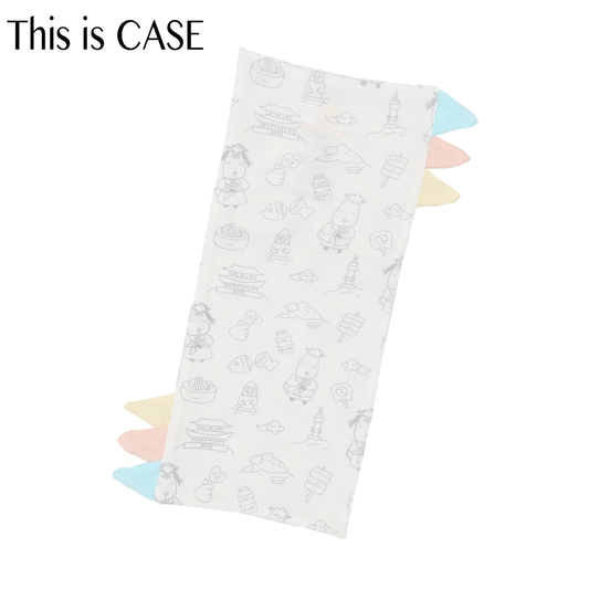 Bed-Time Buddy™ Case K03 White with Color tag - Small
