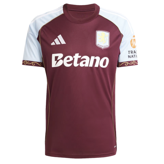 Adidas Aston Villa 25/26 Home Jersey product image 1, provided for visual reference and product detail review