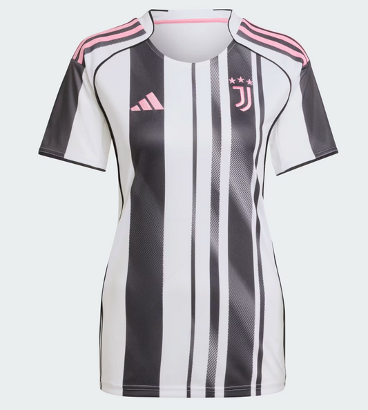 (ADID-JN5224) Adidas Juventus 25/26 Womens Home Jersey [WHITE/BLACK] product image 1, provided for visual reference and