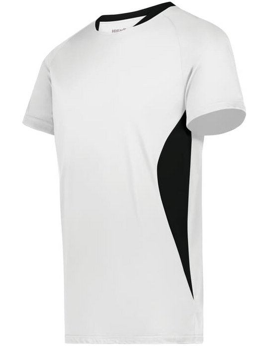 Youth Octane Soccer Jersey - white product image 1, provided for visual reference and product detail review