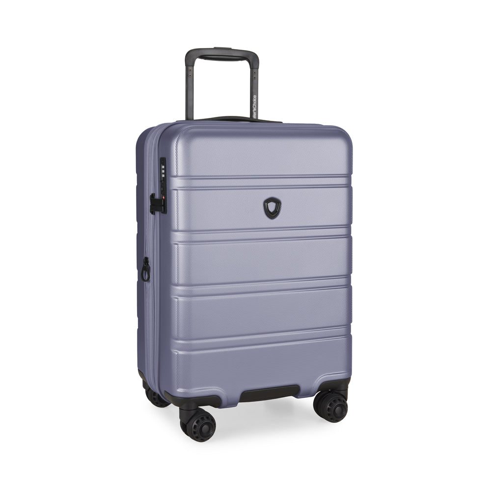 TRAVELER’S CHOICE TC09247 21" Cyclone Wheels Hard Case Spinner Luggage - Expandable, Anti-Theft Zipper, TSA Lock – Purple
