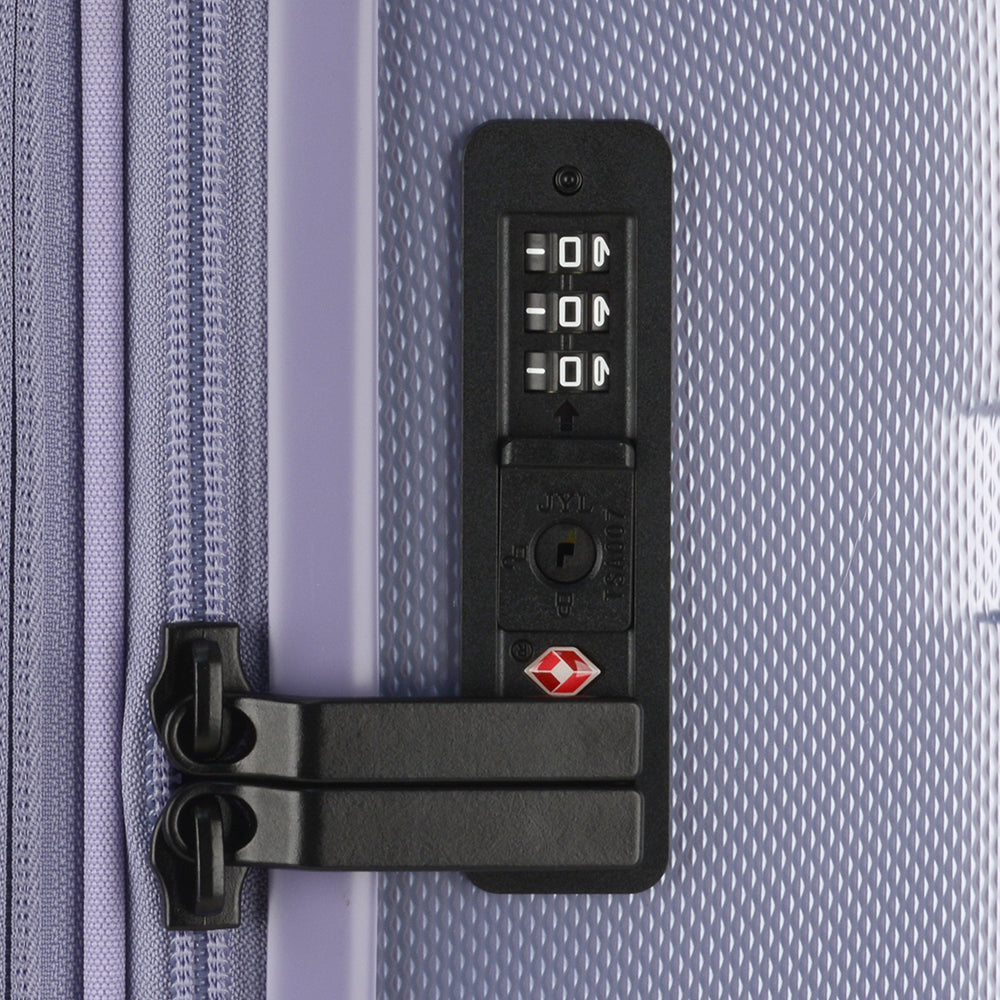 TRAVELER’S CHOICE TC09247 21" Cyclone Wheels Hard Case Spinner Luggage - Expandable, Anti-Theft Zipper, TSA Lock – Purple