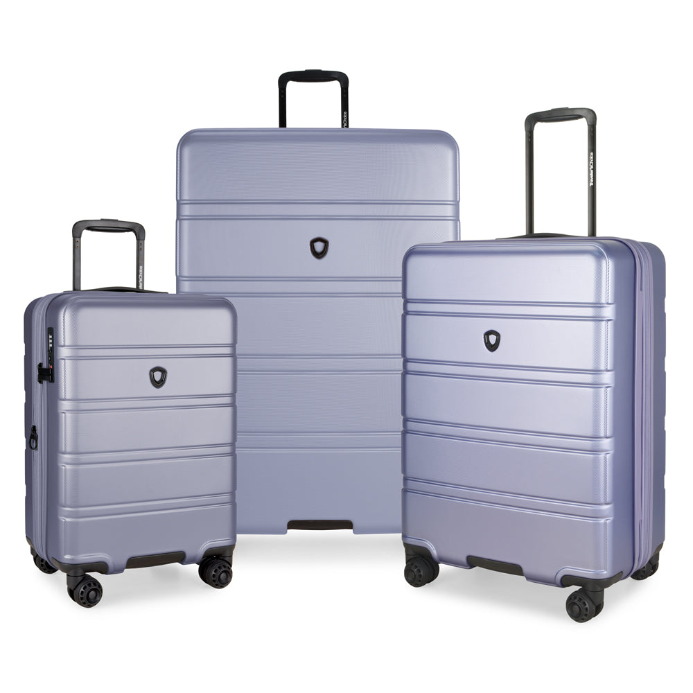 TRAVELER’S CHOICE TC09247 21" Cyclone Wheels Hard Case Spinner Luggage - Expandable, Anti-Theft Zipper, TSA Lock – Purple