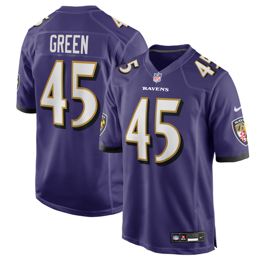 Men's Baltimore Ravens Mike Green Nike Purple Team Game product image 1