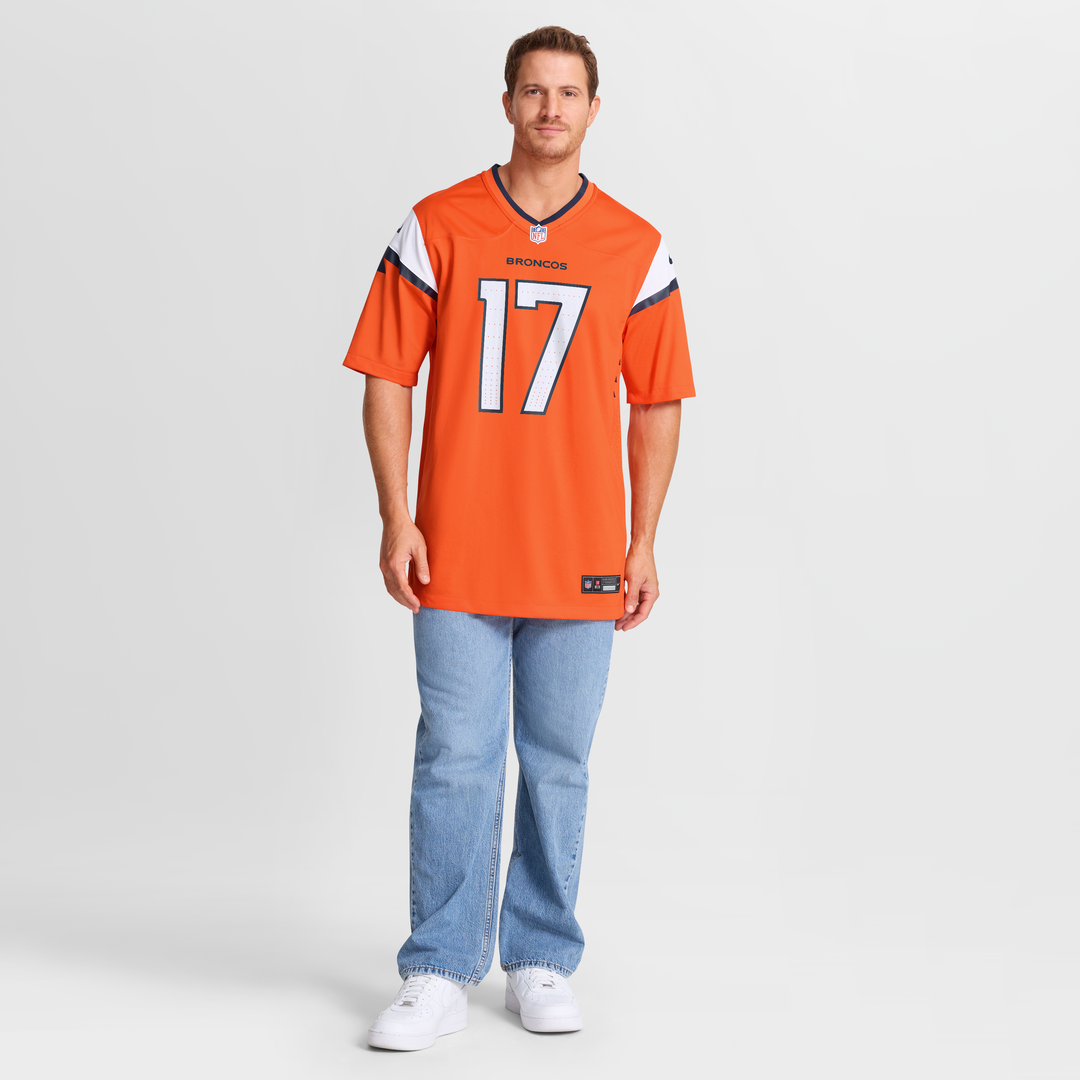 Men's Denver Broncos Jaylen Waddle Nike Orange Game Jersey product image 4