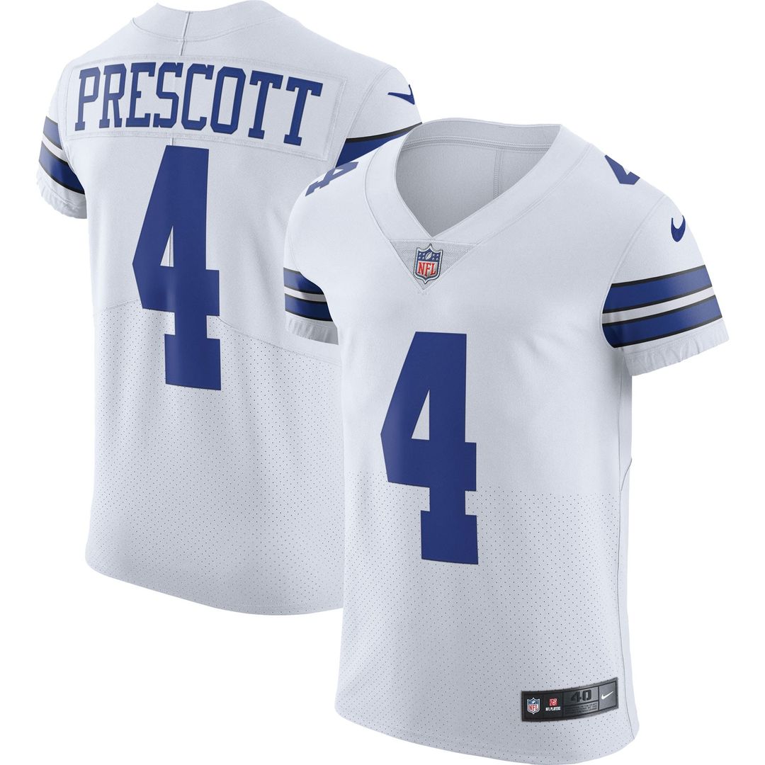 Men's Dallas Cowboys Dak Prescott Nike White Vapor Elite product image 1