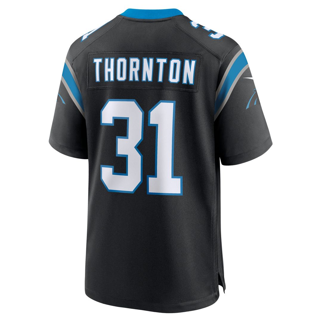 Men's Carolina Panthers Corey Thornton Nike Black Team Game product image 3