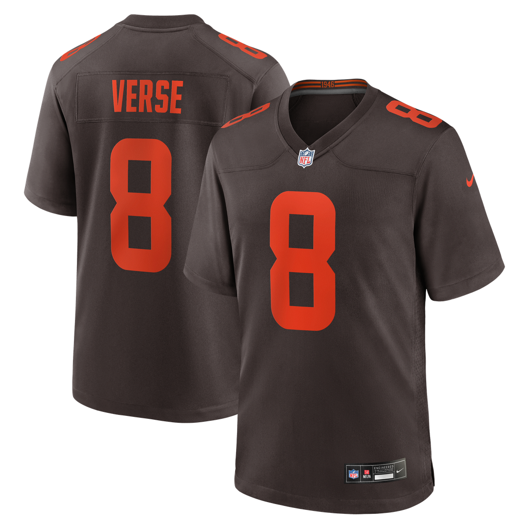 Men's Cleveland Browns Jared Verse Nike Brown Game Jersey product image 1