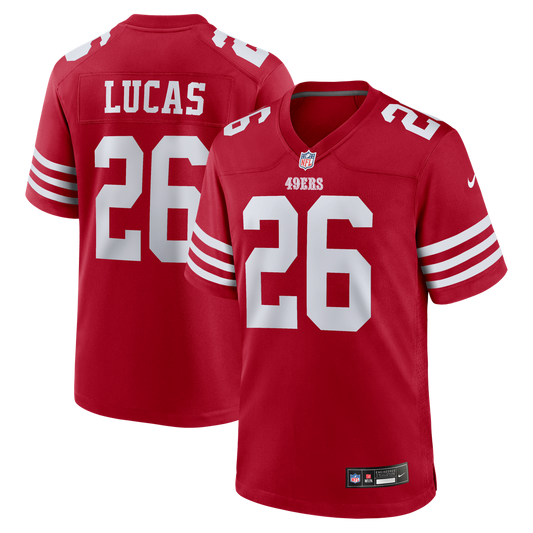 Men's San Francisco 49ers Chase Lucas Nike Scarlet Team product image 1